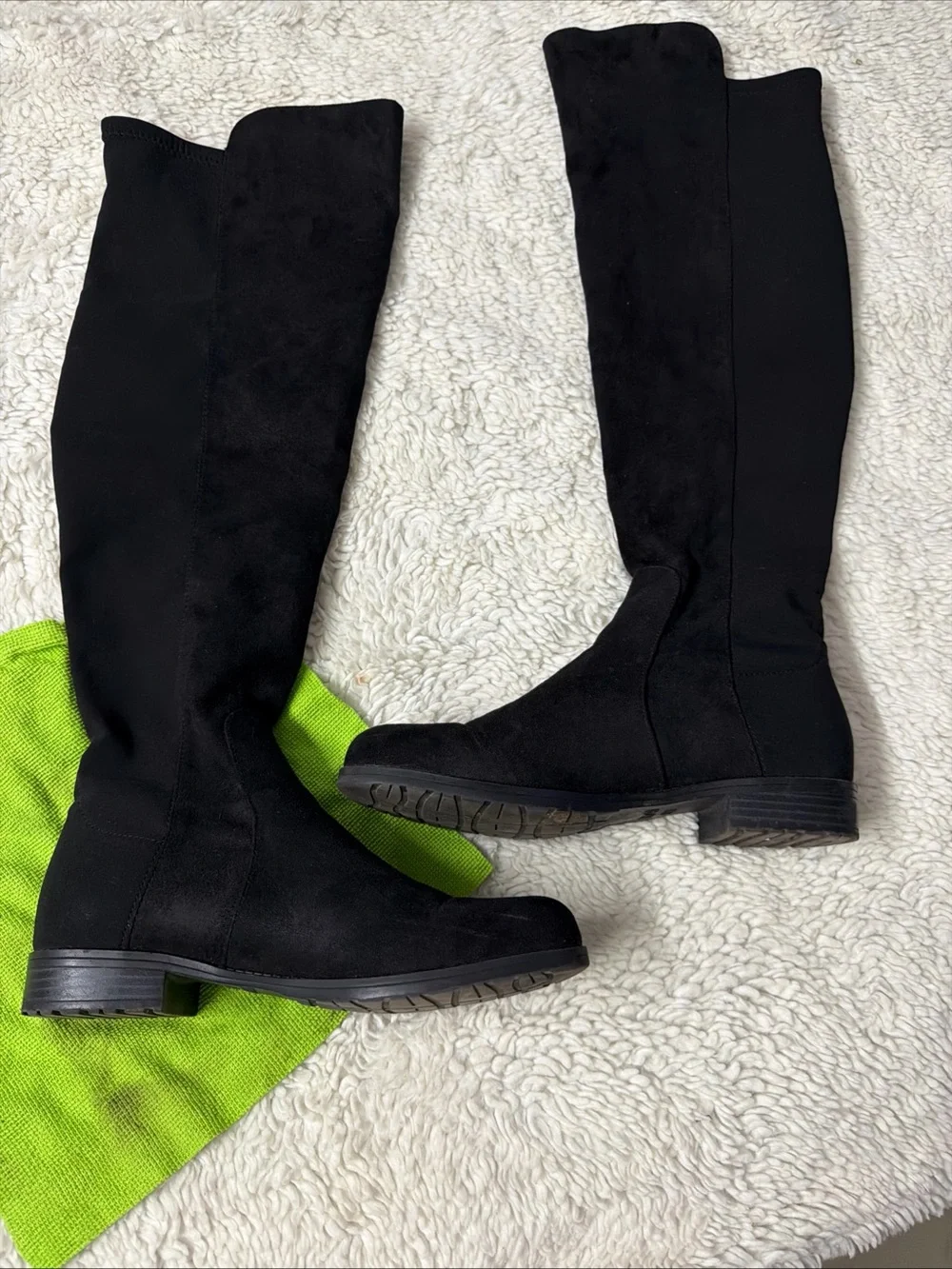 Ungillean 8.5M Classic Black Knee-High Women's Boots